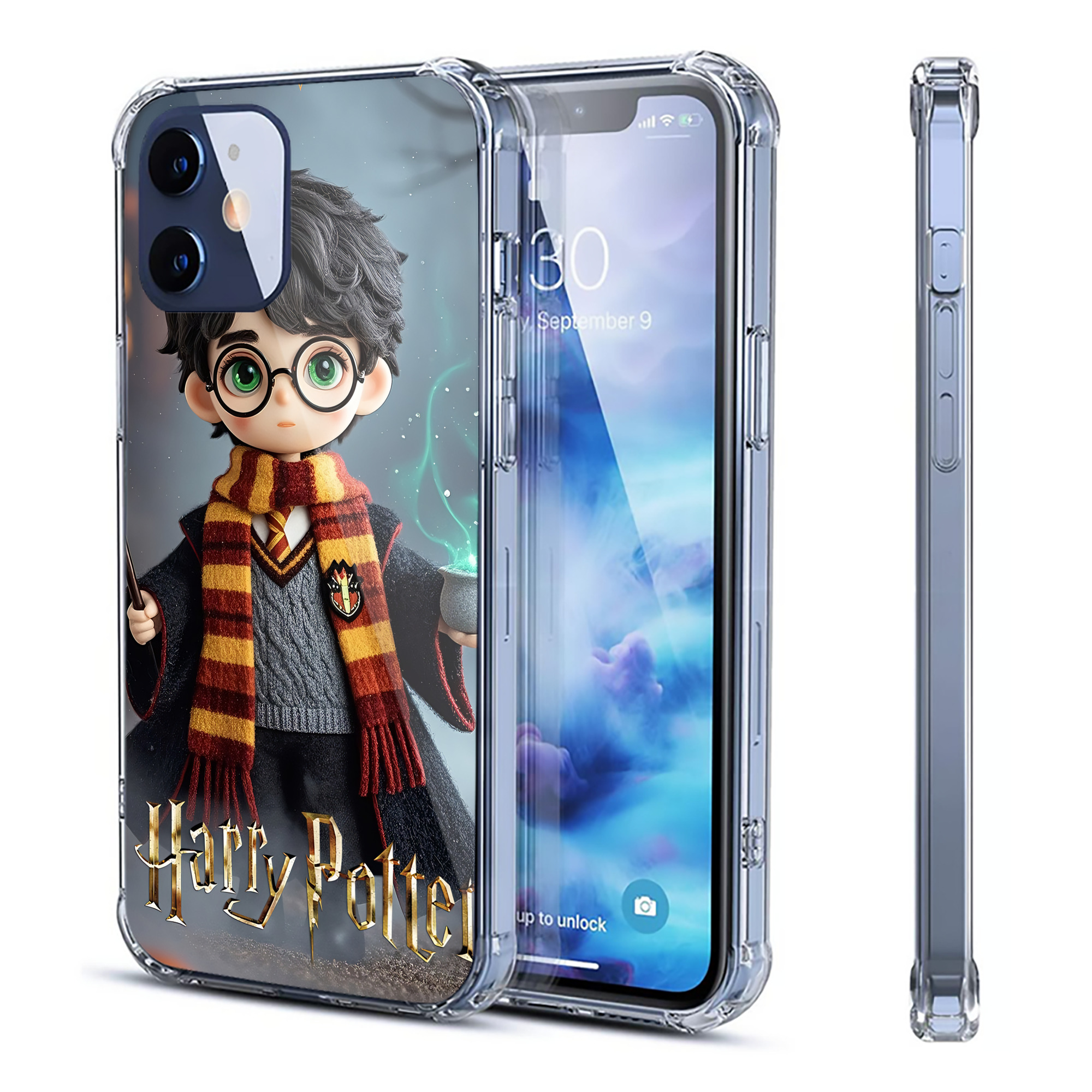 （画像用） Harry Potter ハリー・ポッターシリーズ 【iPhone 12シリーズ対応】透明スマホケース（クリアソフトケース）